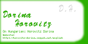 dorina horovitz business card